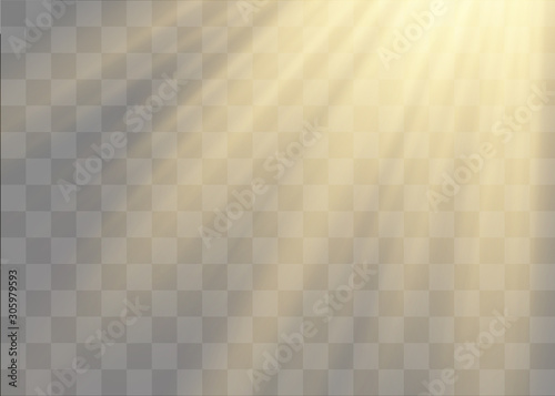 Yellow light rays