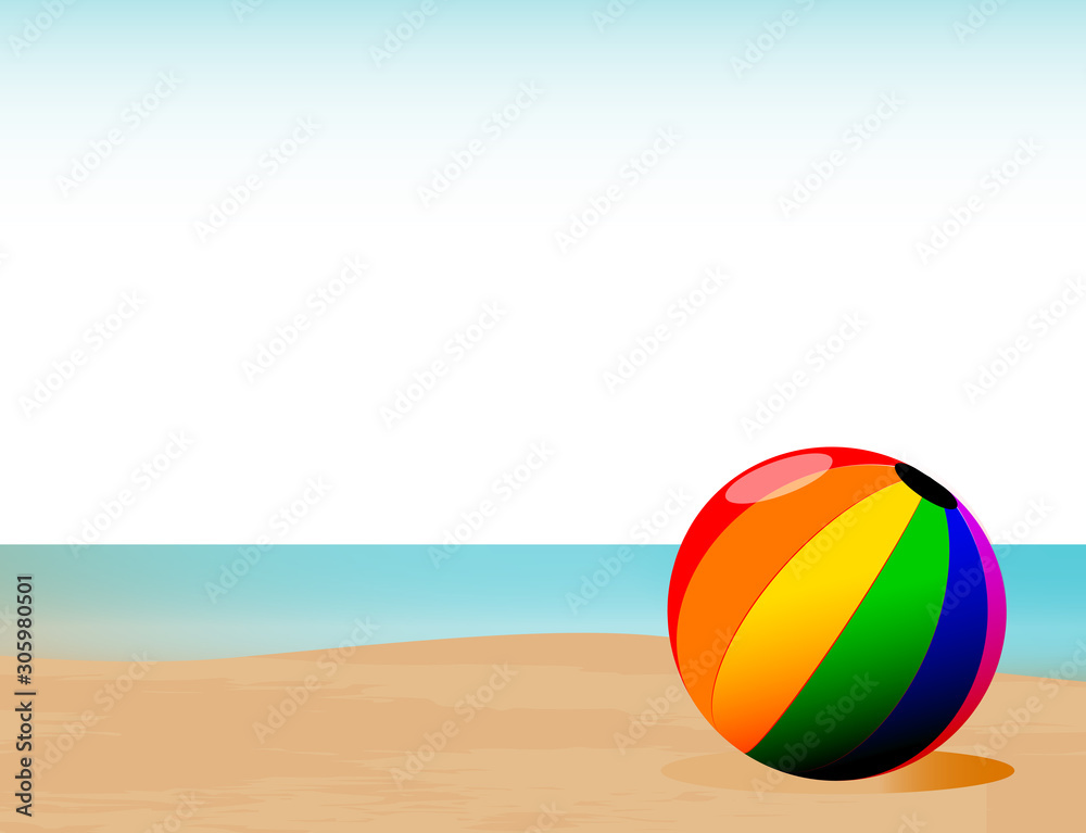 Summer Beachball Background