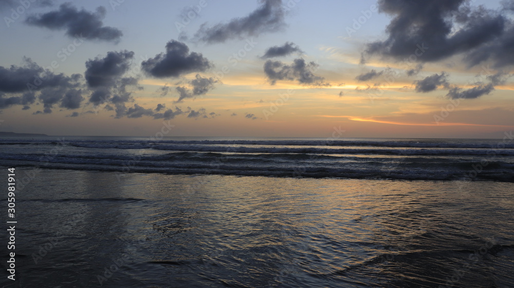 A beautiful view of Double Six beach in Bali, Indonesia. A beautiful view of Double Six beach in Bali, Indonesia.