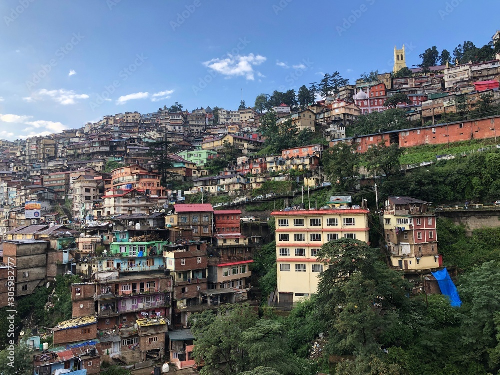 Fototapeta premium shimla+view+hillstation