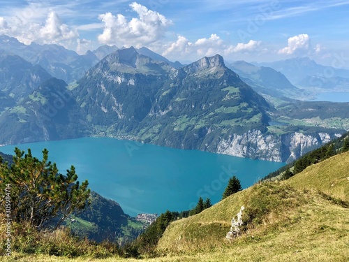 beautifully scenic ridge hike high above lake lucerne