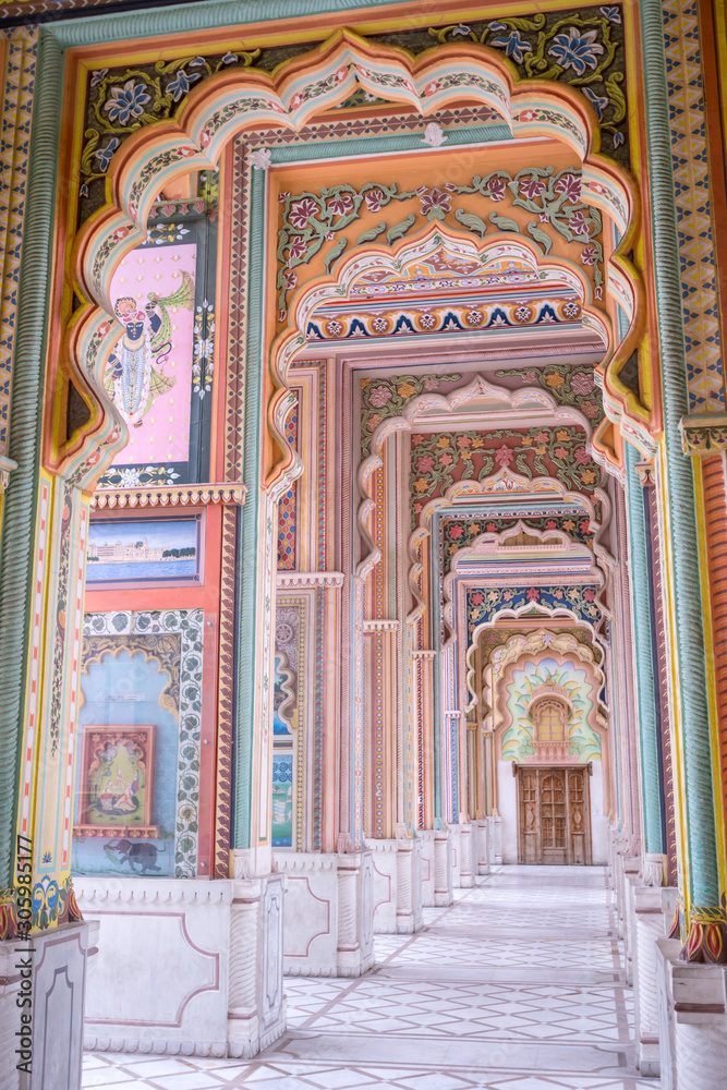 Patrika gate. The ninth gate of Jaipur, Jaipur, Rajasthan, India Stock ...