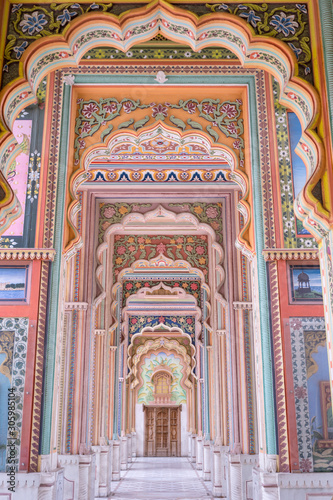 Patrika gate. The ninth gate of Jaipur, Jaipur, Rajasthan, India photo
