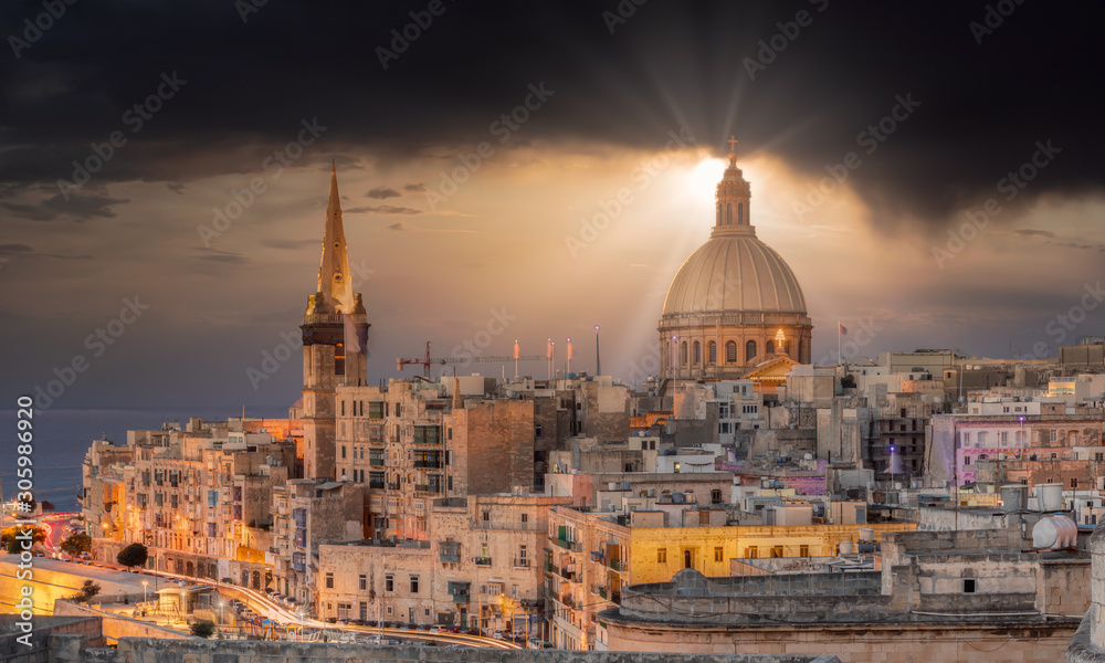 panorama of Valletta