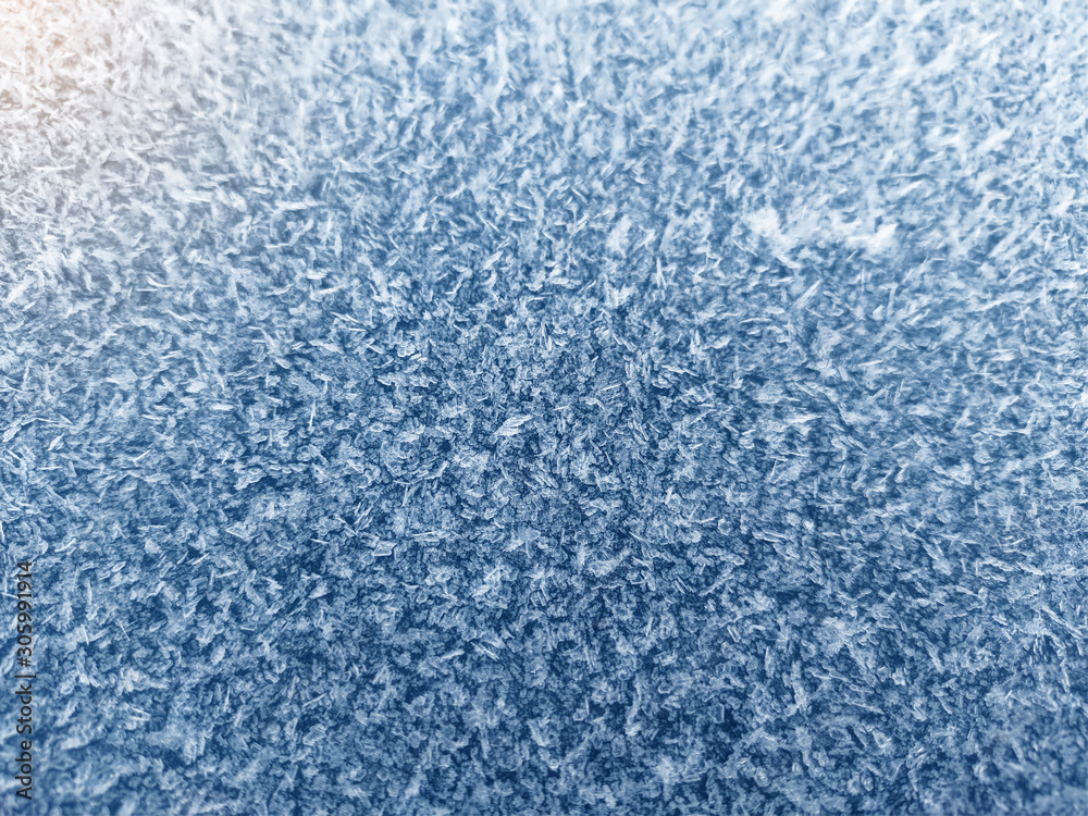Ice crystals, close-up frost in the morning, frosty background, frost on the ground. Rime structure of snow. Focus in the center. Ice crystals, close-up frost in the morning, frosty background, frost on the ground. Rime structure of snow. Focus in the center.