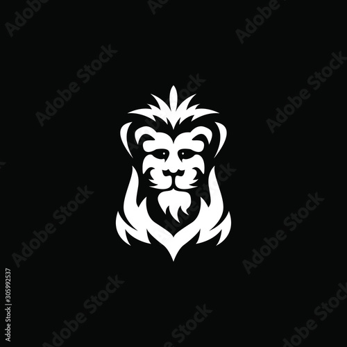 Lion Head Logo Vector Template Illustration Design. Lion Head Logo Vector Sport Mascot Design Illustration. Lion Head Logo Vector Template Illustration Sports Mascot Design.