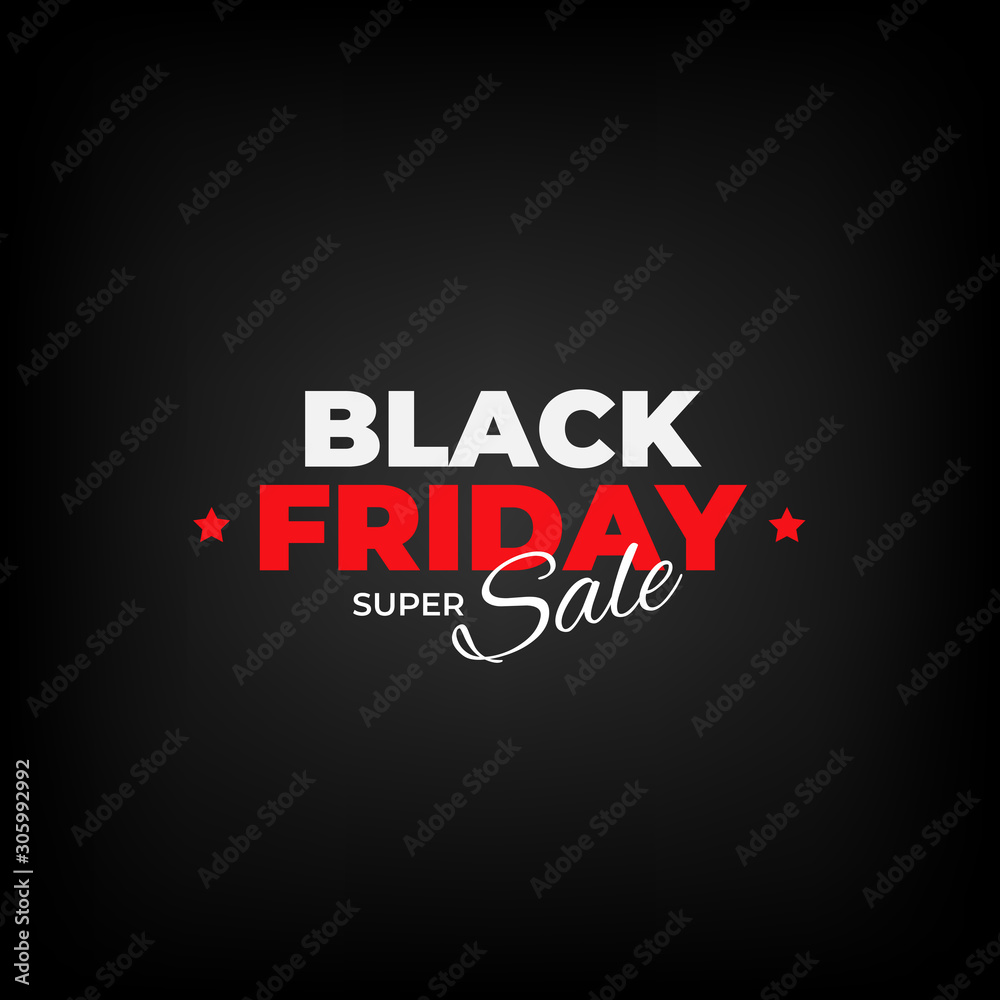 Black friday sale flyer. Black friday banner design. Special offer price sign. Design promotion modern poster on dark background. Vector illustration