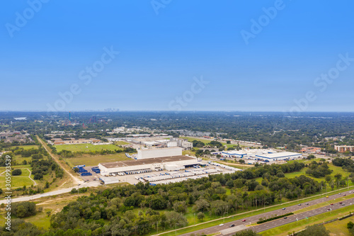 Aerial photo Tampa Pepsico soft drink plant distribution center Florida Pepsi Cola