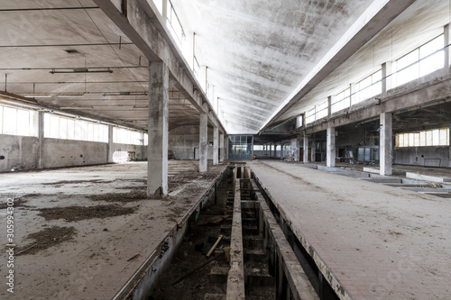 Urban exploration in an abandoned textile industry