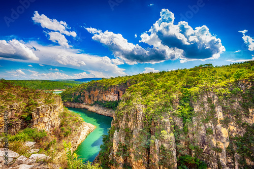 Beautiful view of Furnas canyons, Capiltolio - Minas Gerais, Brazil