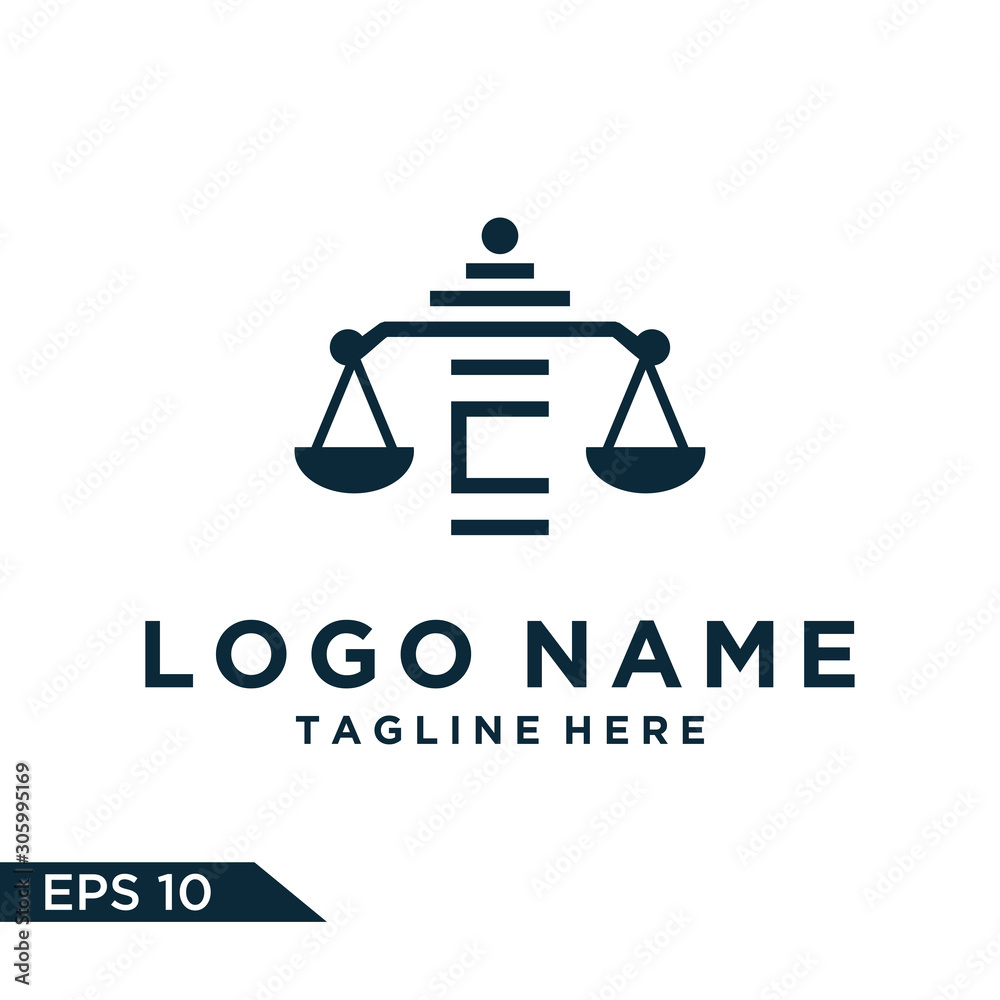 Logo design law Inspiration for companies from the initial letters logo C icon