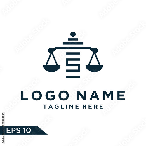  Logo design law Inspiration for companies from the initial letters logo S icon