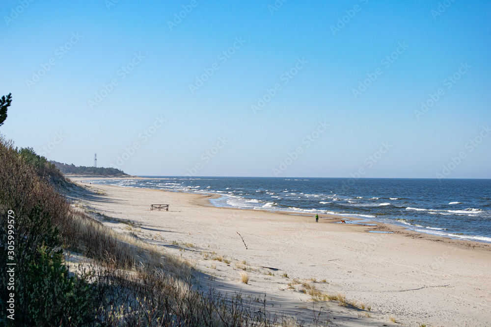 Palanga beach of Baltic sea