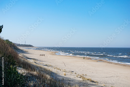 Palanga beach of Baltic sea