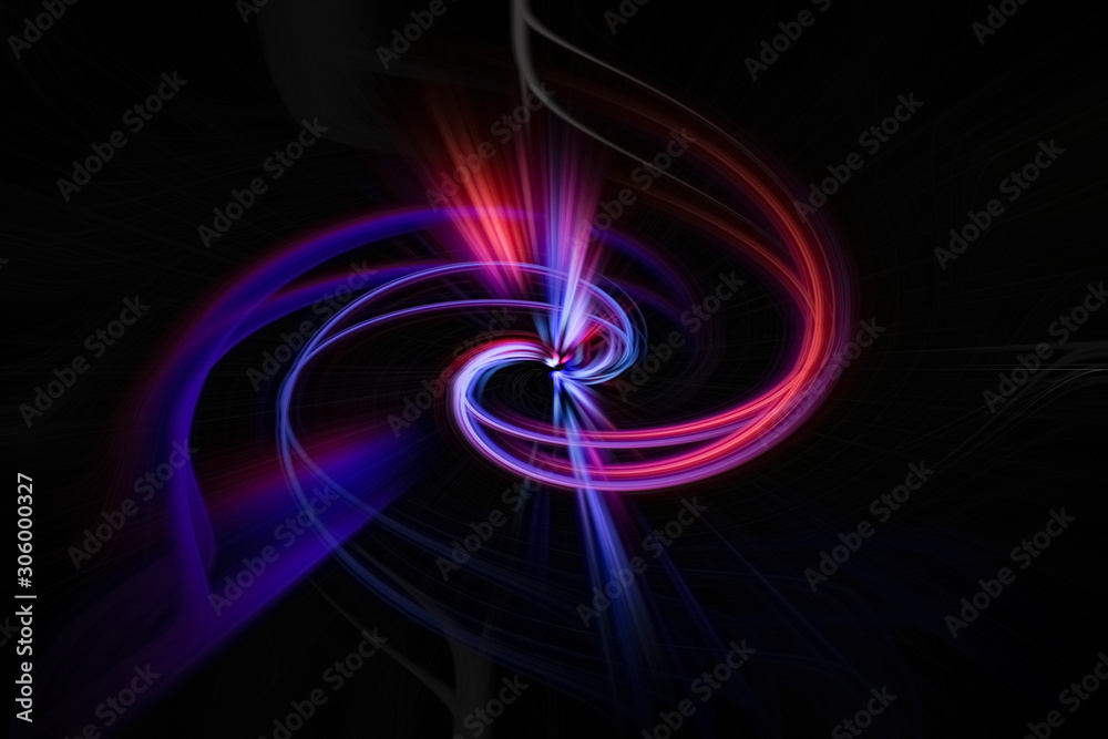 Obraz premium digital created twirl in various colors