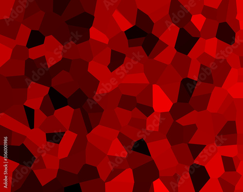 Illustration, background and texture. Colors: yakro-red and black, crimson. The image looks like diamonds. The tone is rich, colorful.