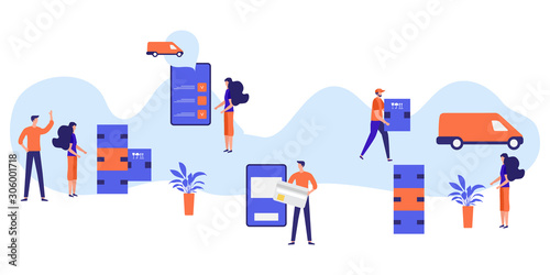 People Order Smart phone app, Pay Freight service
