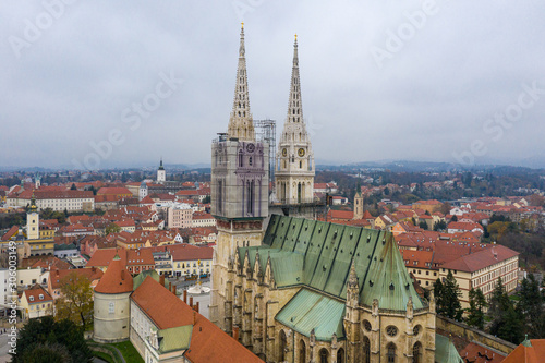 Zagreb Cathedral  on the Kaptol  dedicated to the Assumption of Mary and to the kings Saint Stephen and Saint Ladislaus