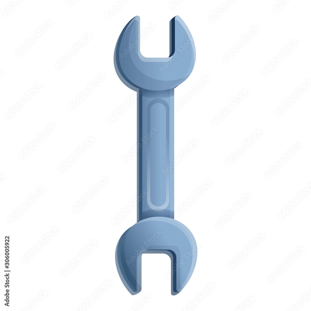 Wrench tool icon. Cartoon of wrench tool vector icon for web design isolated on white background Wrench tool icon. Cartoon of wrench tool vector icon for web design isolated on white background