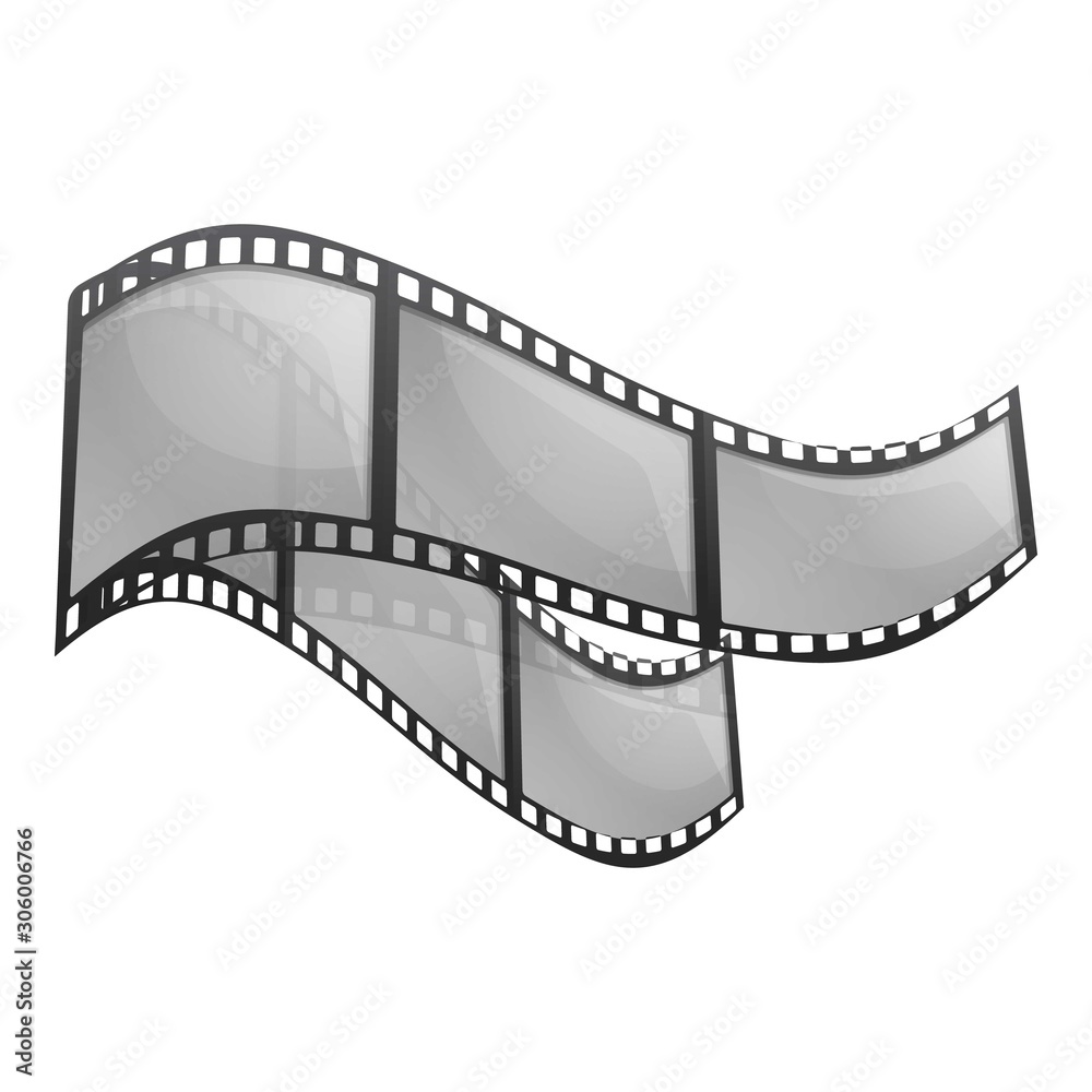 Filmstrip icon. Cartoon of filmstrip vector icon for web design isolated on white background