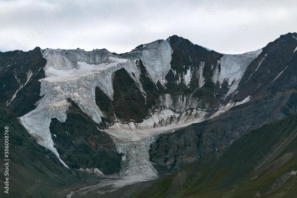 Glacier atop Mount Cairns north of Haines Junction, Yukon, Canada