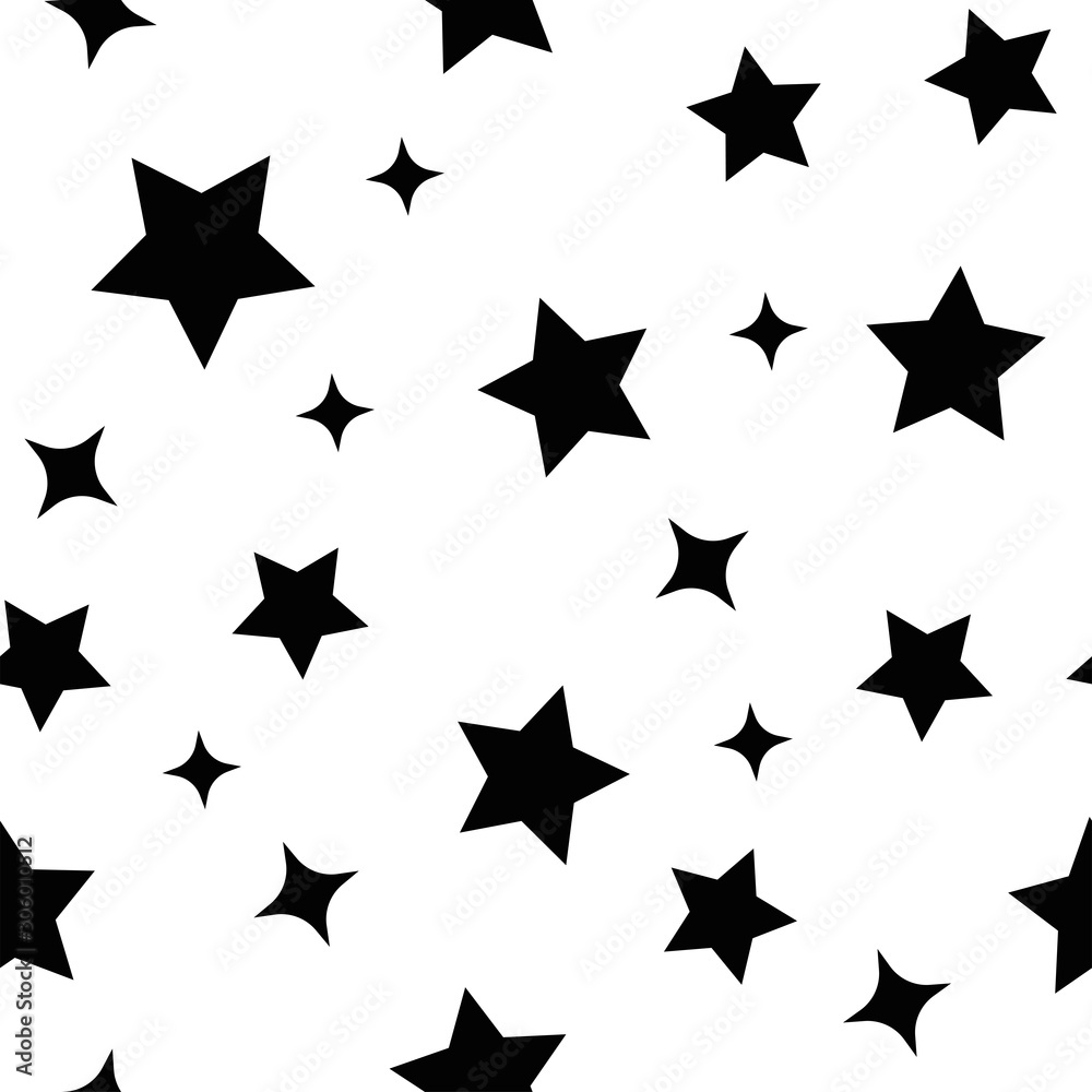 Stars seamless pattern. Sky with star icons texture background. Stars seamless pattern. Sky with star icons texture background.