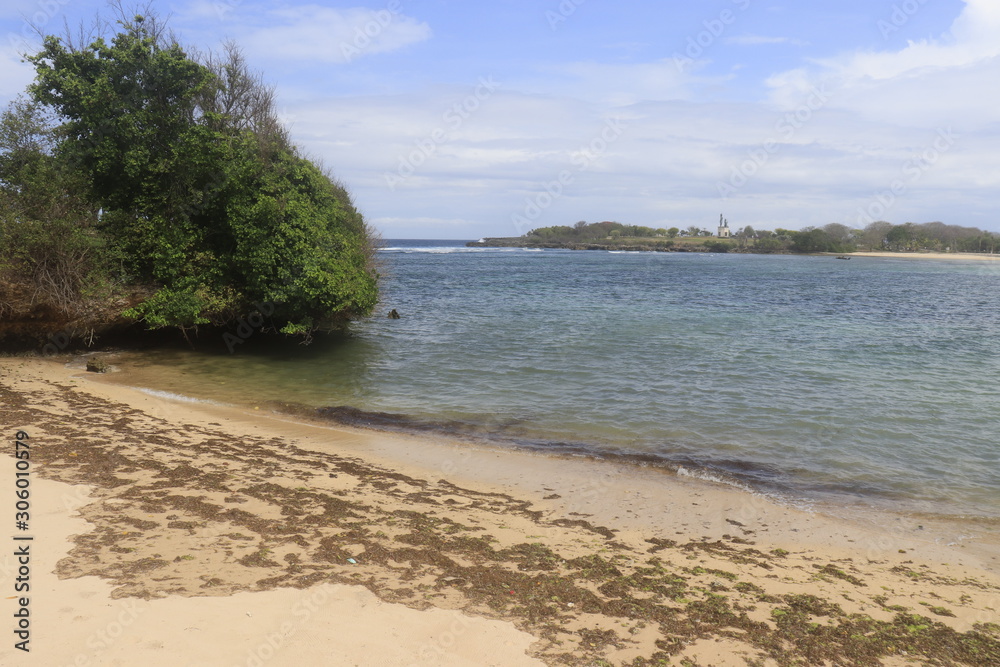 A beautiful view of Nusa Dua beach in Bali, Indonesia. A beautiful view of Nusa Dua beach in Bali, Indonesia.