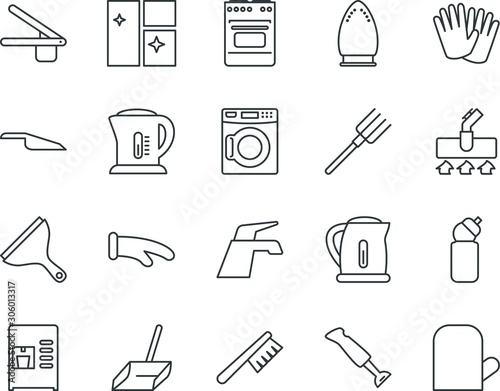 household vector icon set such as: rug, stock, dryer, shower, stove, garden, frame, garlic, filled, gloves, rubber, wire, housekeeping, pushing, solid, closeup, vegetable, hob, automatic, nature, old