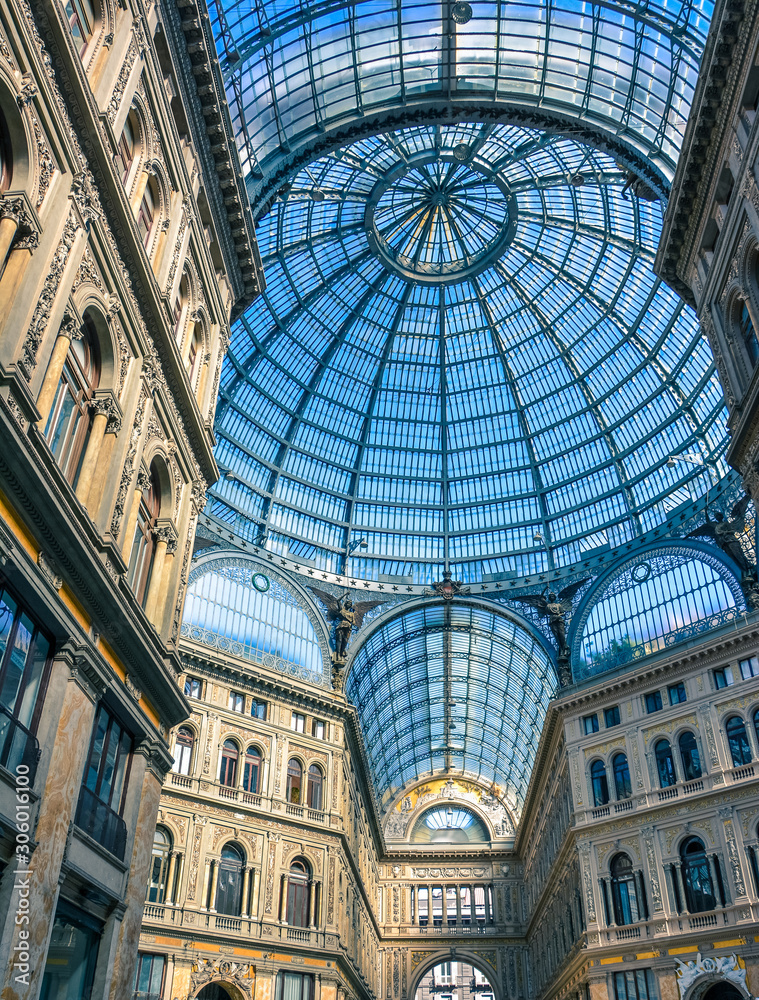 historic shopping gallery in Naples