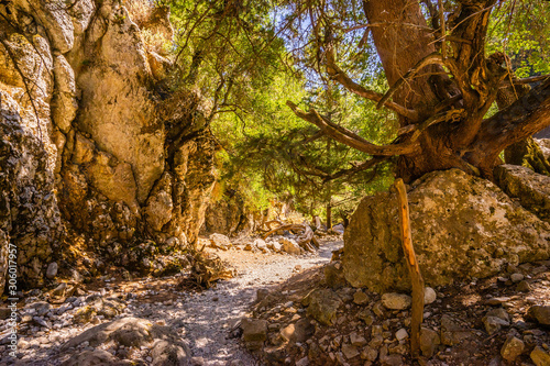 Mountain landscape: Imbros gorge. Crete, Greece