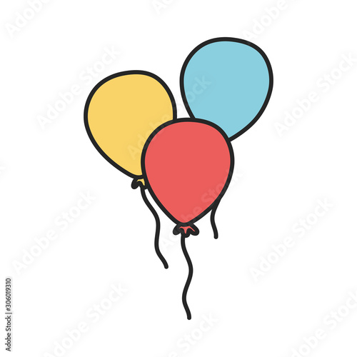 bunch of balloons decoration party celebration