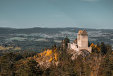 Pustý hrádek, the best spot for photo of Kašperk (Kasperk castle). Czech Republic
