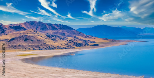 Bilde på lerret Antelope Island, the largest of ten islands within the Great Salt Lake, Antelope