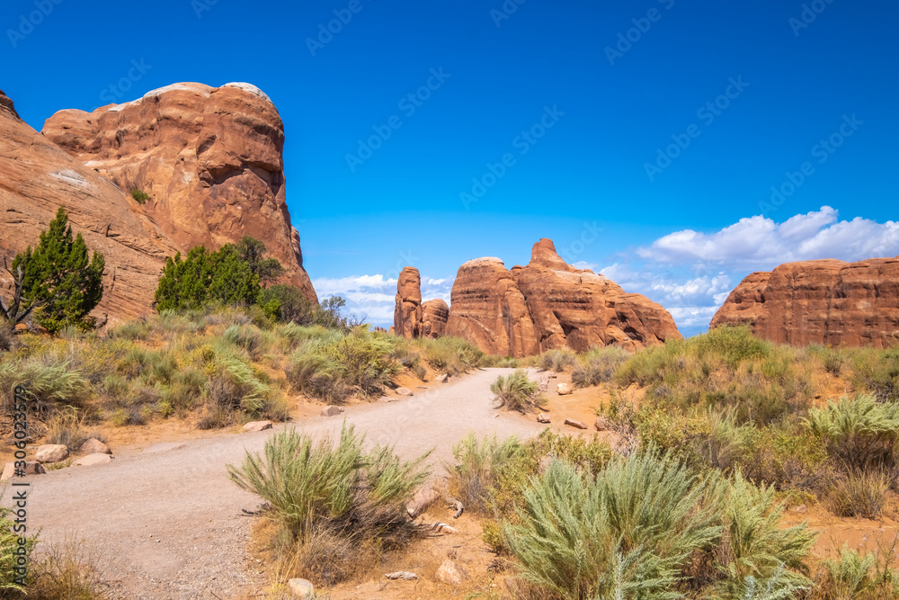 Fototapeta premium Devil's Furnace, Arches National Park, adjacent to the Colorado River, Moab, Utah, USA