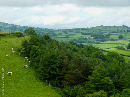 view on the black mountains in wales