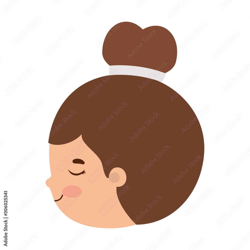 Isolated girl cartoon vector design Isolated girl cartoon vector design