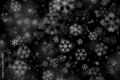 snowflakes on dark background