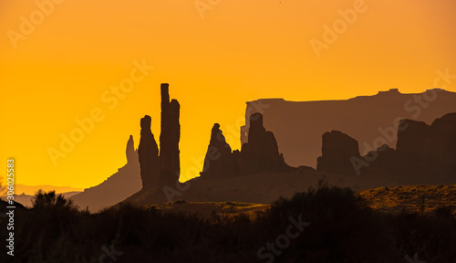 Totem Pole, Monument Valley, Arizona–Utah border, in a Navajo Nation Reservation. USA