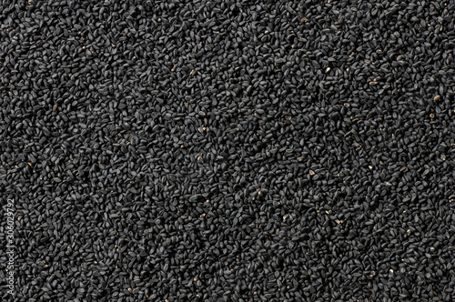 heap of black cumin seeds texture background , Nigella Sativa, Organic herbal medicine for many diseases