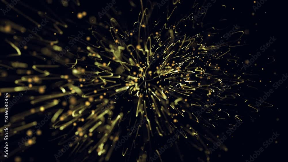 Gold Particles Background. Elegant Event Background. Golden Glitter. Loop Gold Particles Background. Elegant Event Background. Golden Glitter. Loop