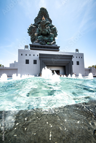 A beautiful view of Garuda Wisnu Kencana Cultural Park in Bali, Indonesia. photo