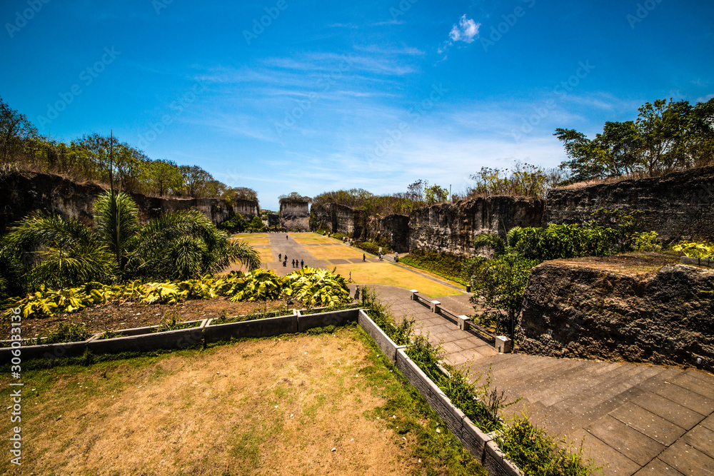 Naklejka premium A beautiful view of Garuda Wisnu Kencana Cultural Park in Bali, Indonesia.