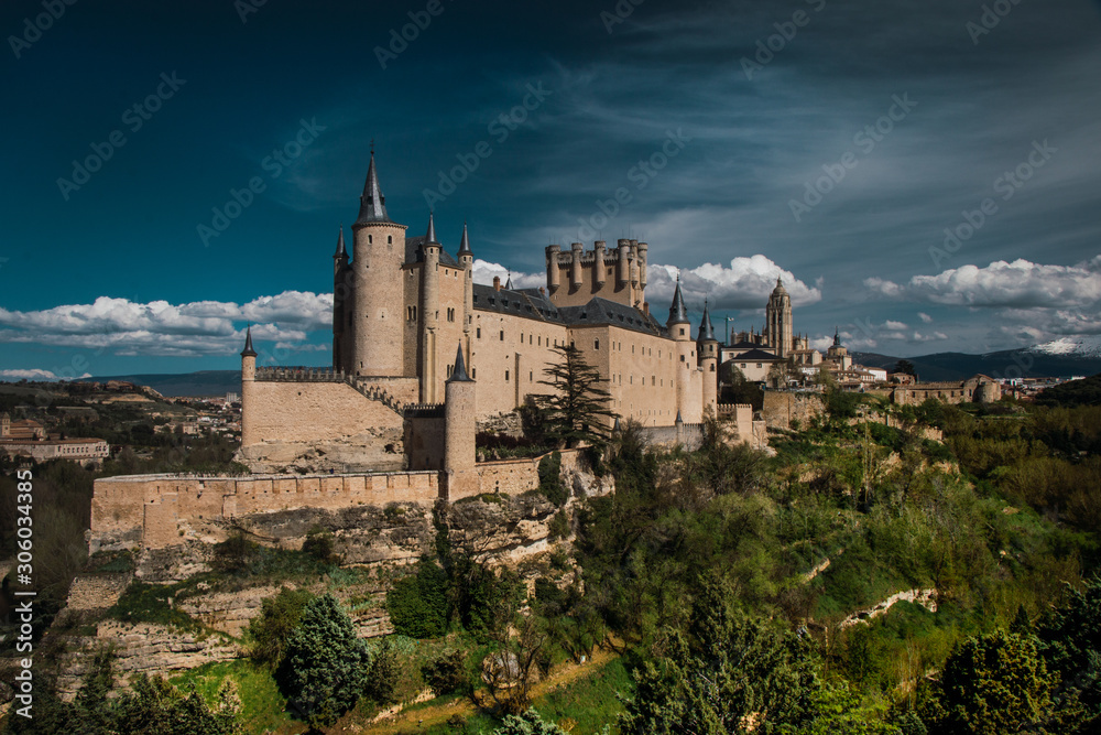 The Alcazar of Segovia.- Spain