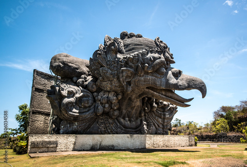 A beautiful view of Garuda Wisnu Kencana Cultural Park in Bali  Indonesia.