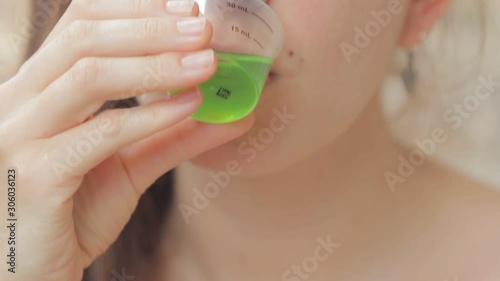 Woman takes a methadone prescription