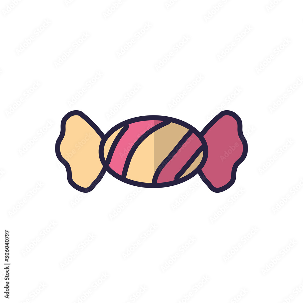 Isolated sweet candy icon vector design Isolated sweet candy icon vector design