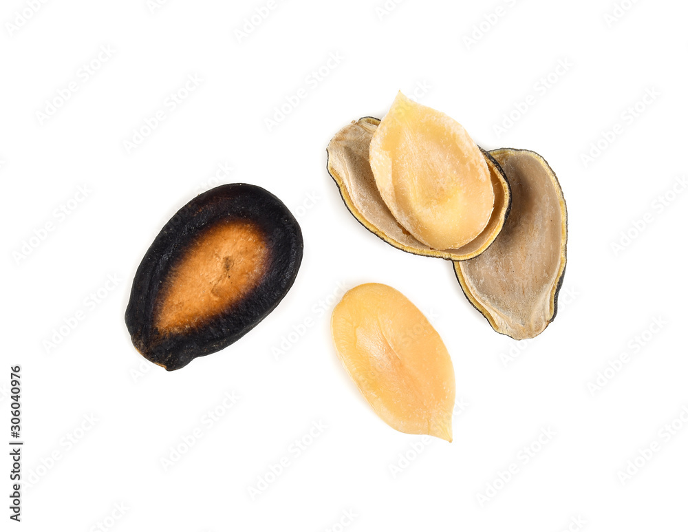 Watermelon seeds isolated on white background Watermelon seeds isolated on white background