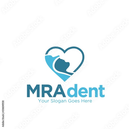 Magnetic resonance imaging dent sleep love logo designs