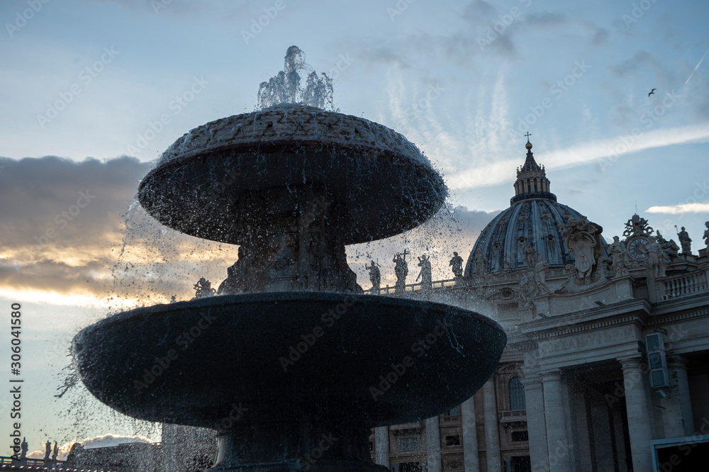 Vatican City, November 23, 2019: A view of Saint Peter's Basilica