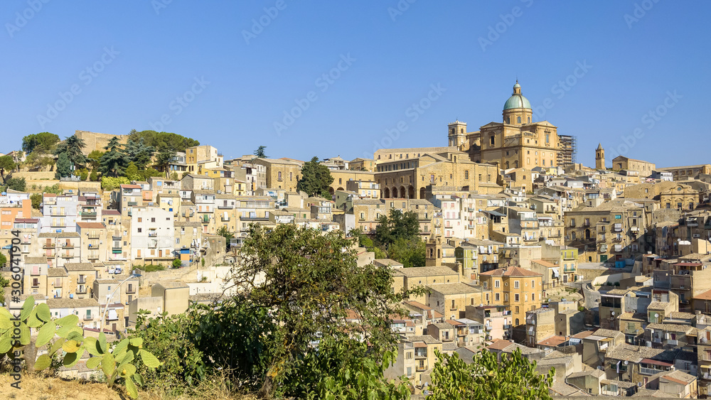 View of Piazza Armerina town on Sicily